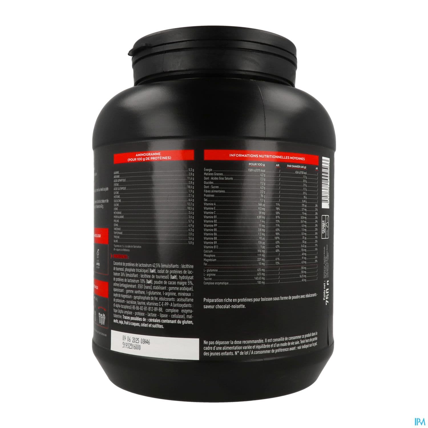 Eafit Pure Whey Poudre Pour Boisson Chocolat Noisette 750g