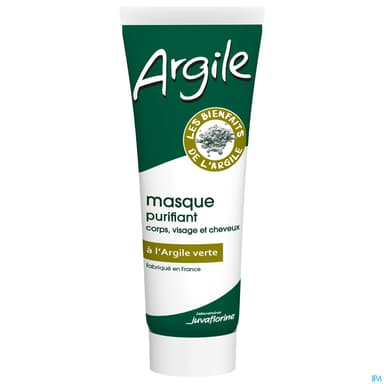 Juvaflorine Masque Purifiant Corps Visage Et Cheveux A l'argile Verte 300g