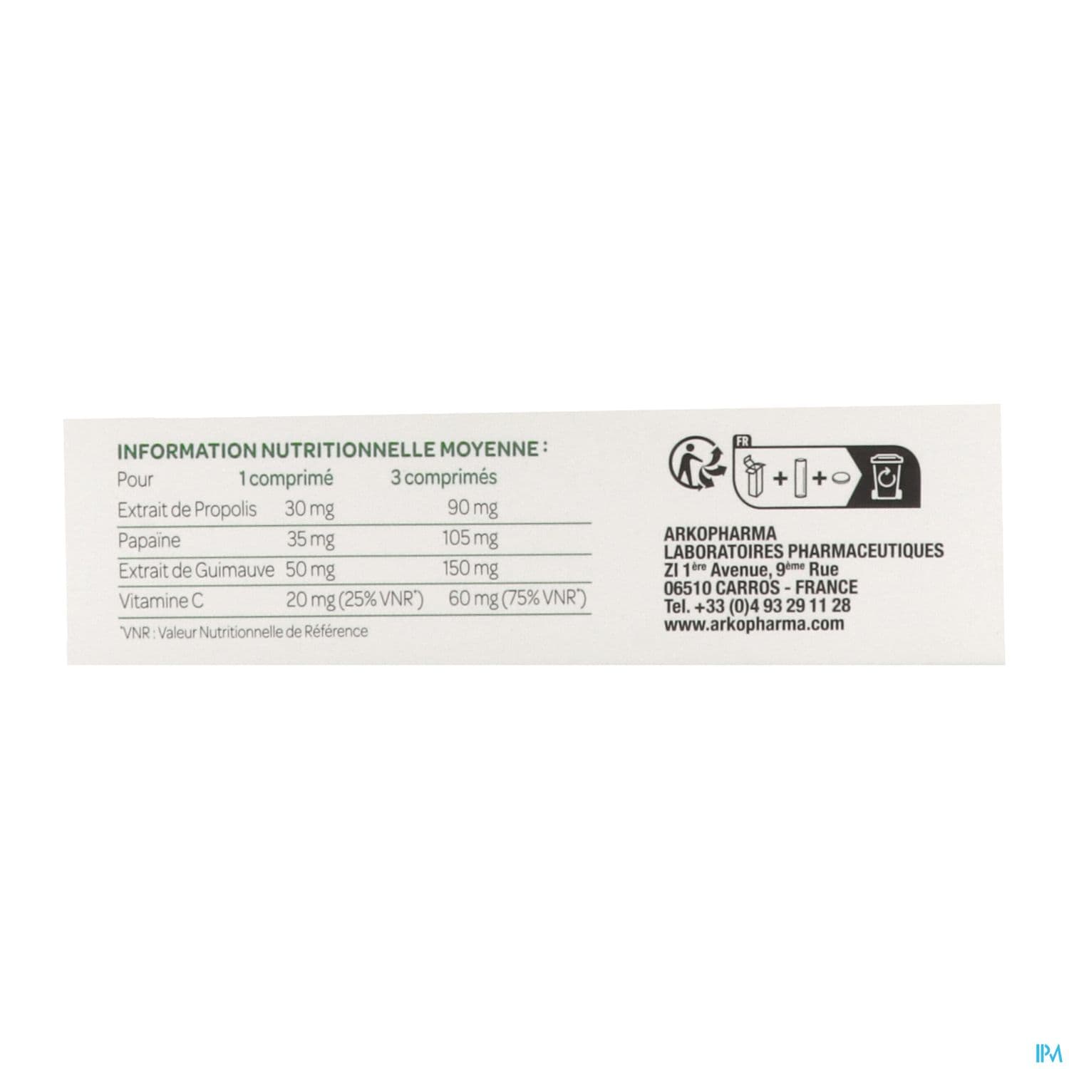 ACTIVOX PROPOLIS CPR SUCER 20