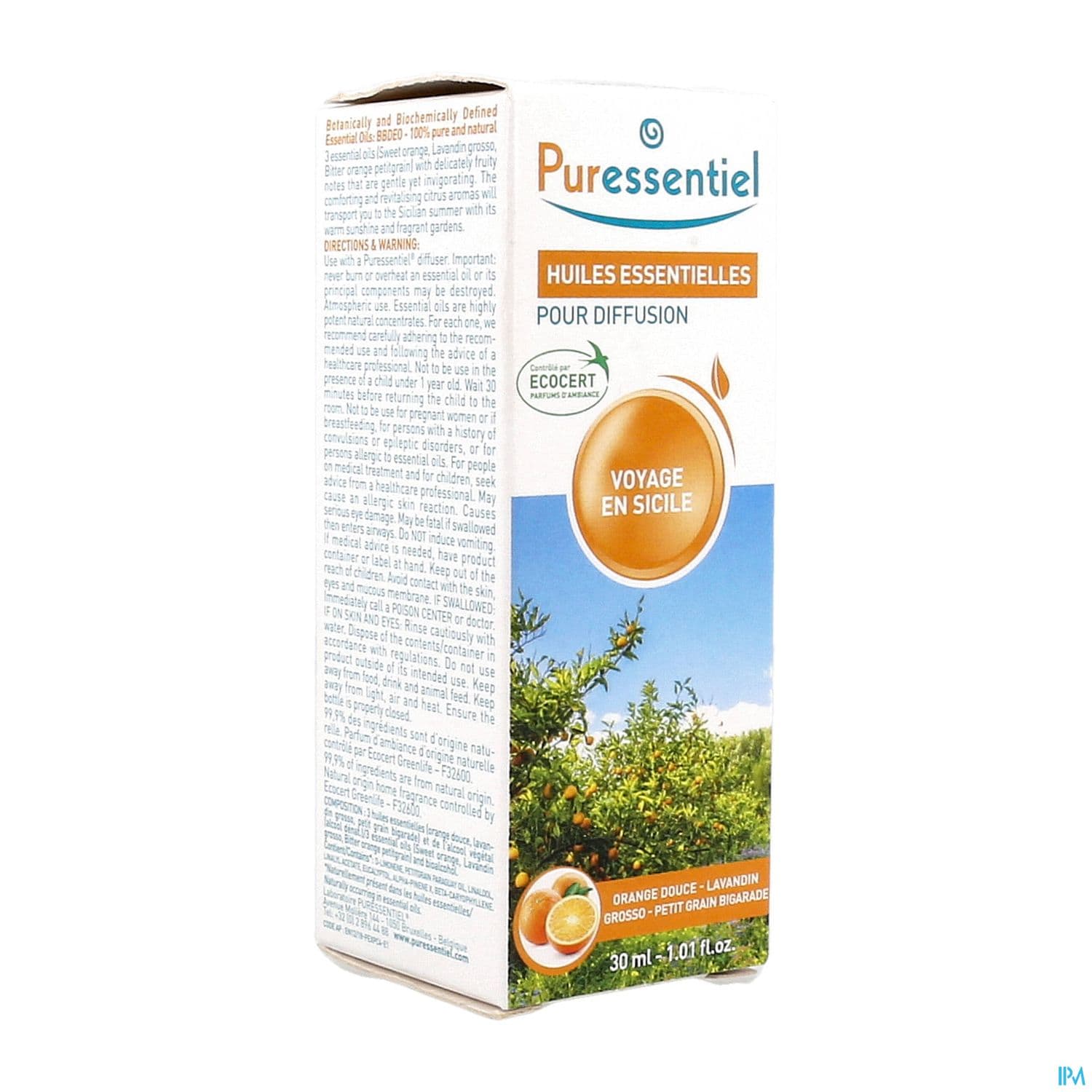Puressentiel Diffuse Voyage En Sicile Huile Essentielle Pour Diffusion 30ml