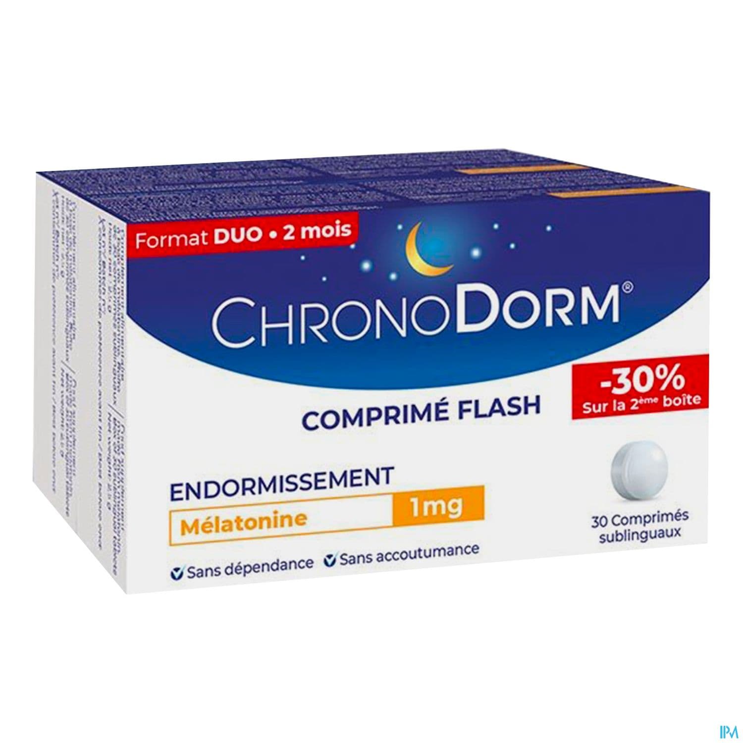 CHRONODORM MELATONINE 1MG CPR30X2