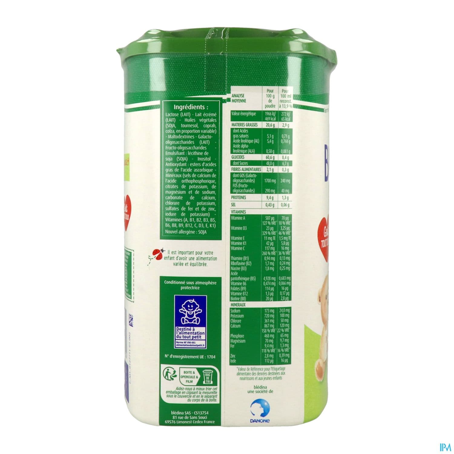 BLEDILAIT CROISSANCE+ LAIT 900G