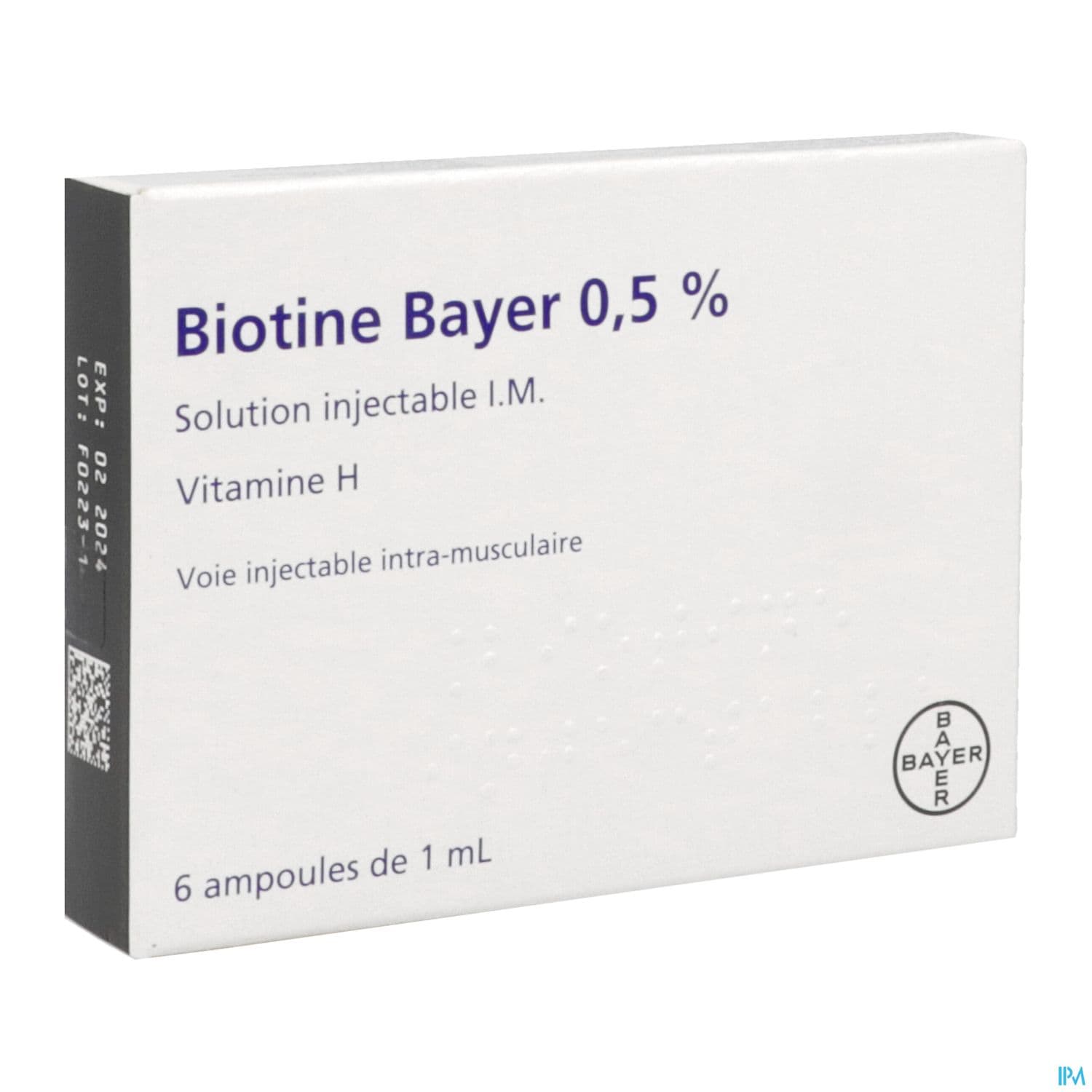 Biotine Bayer 0.5% Solution Injectable Im Amp 1ml 6