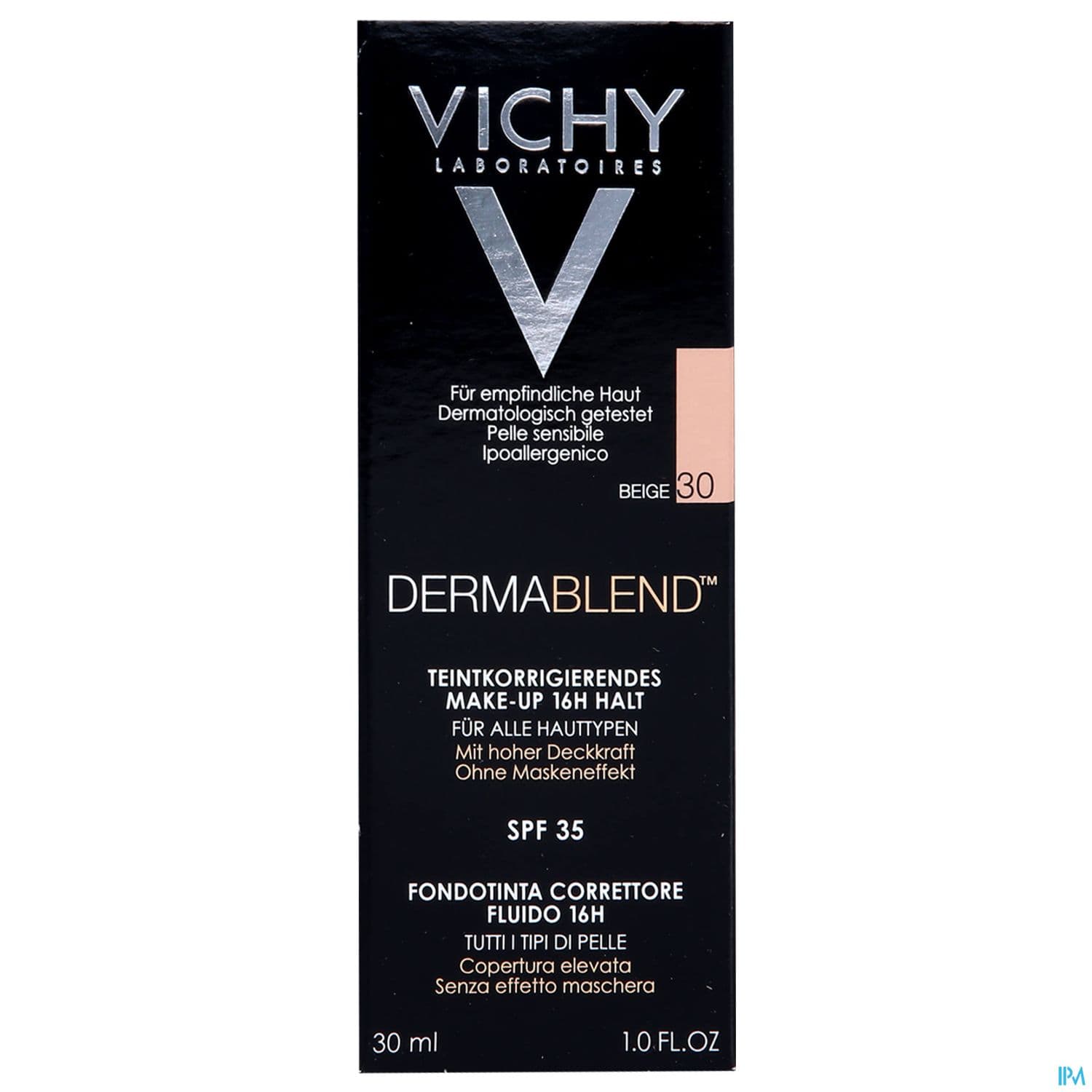 Vichy Dermablend Fluide Fond De Teint Correcteur 30 Beige 30ml