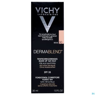 Vichy Dermablend Fluide Fond De Teint Correcteur 30 Beige 30ml