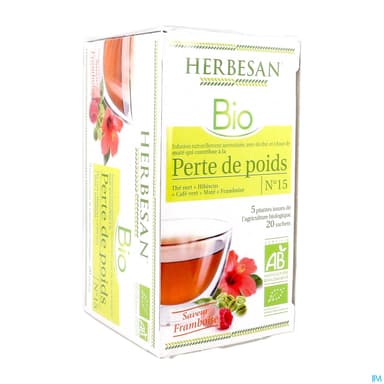 Herbesan Infusion Perte De Poids Bio Sechet 20