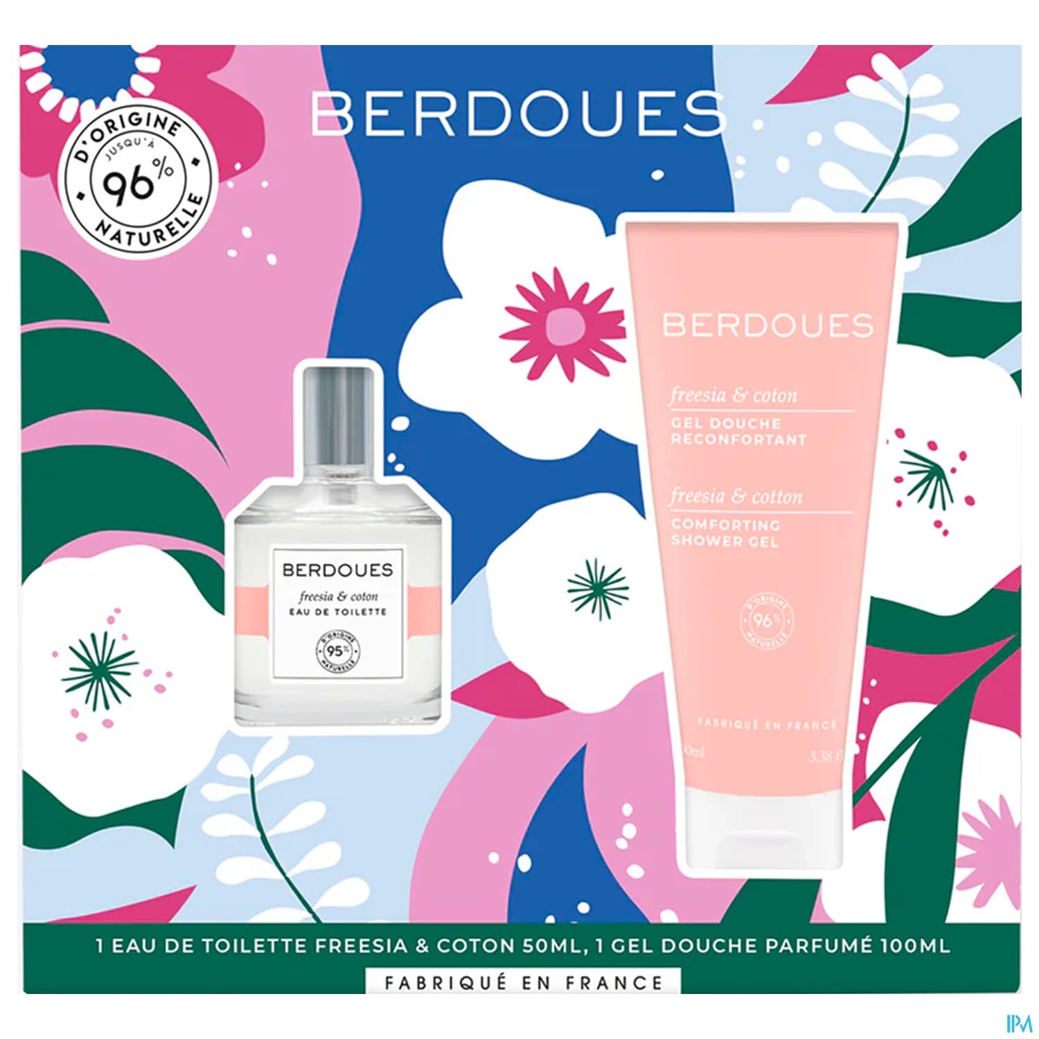 Berdoues 1902 Eau De Toilette Freesia Coton 50ml + Gel Douche 100ml