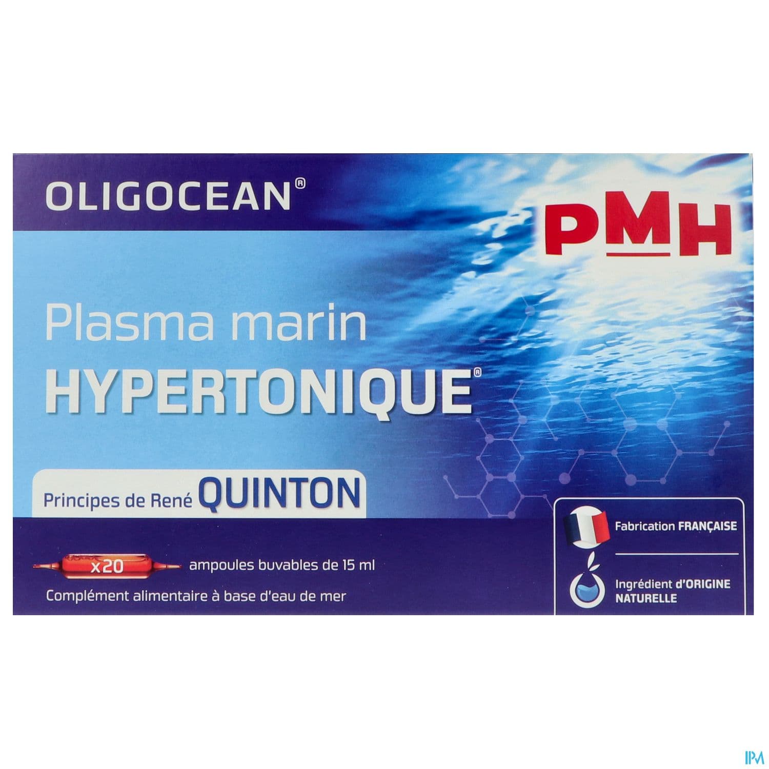 Oligocean Pmh Plasma Marin Hypertonique Ampoule 15ml 20