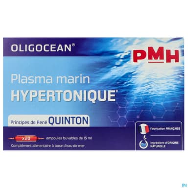 Oligocean Pmh Plasma Marin Hypertonique Ampoule 15ml 20