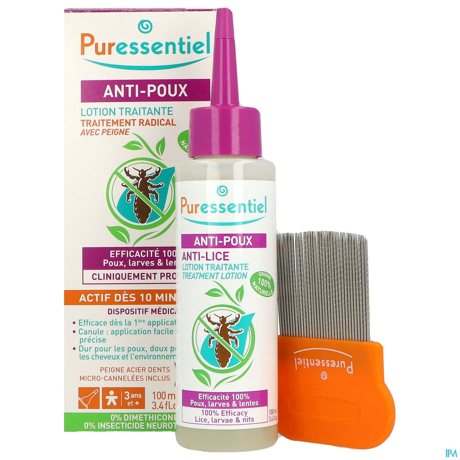 PURESSENTIEL LOT A/POUX100ML+PEIGN