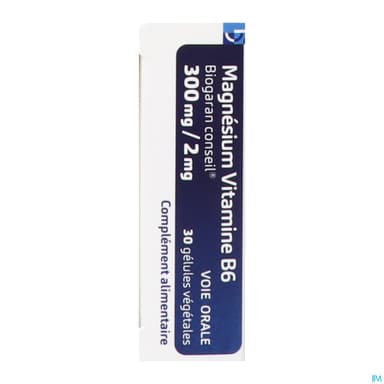 BIOGARAN MG/VIT B6 300M/2MG GELU30