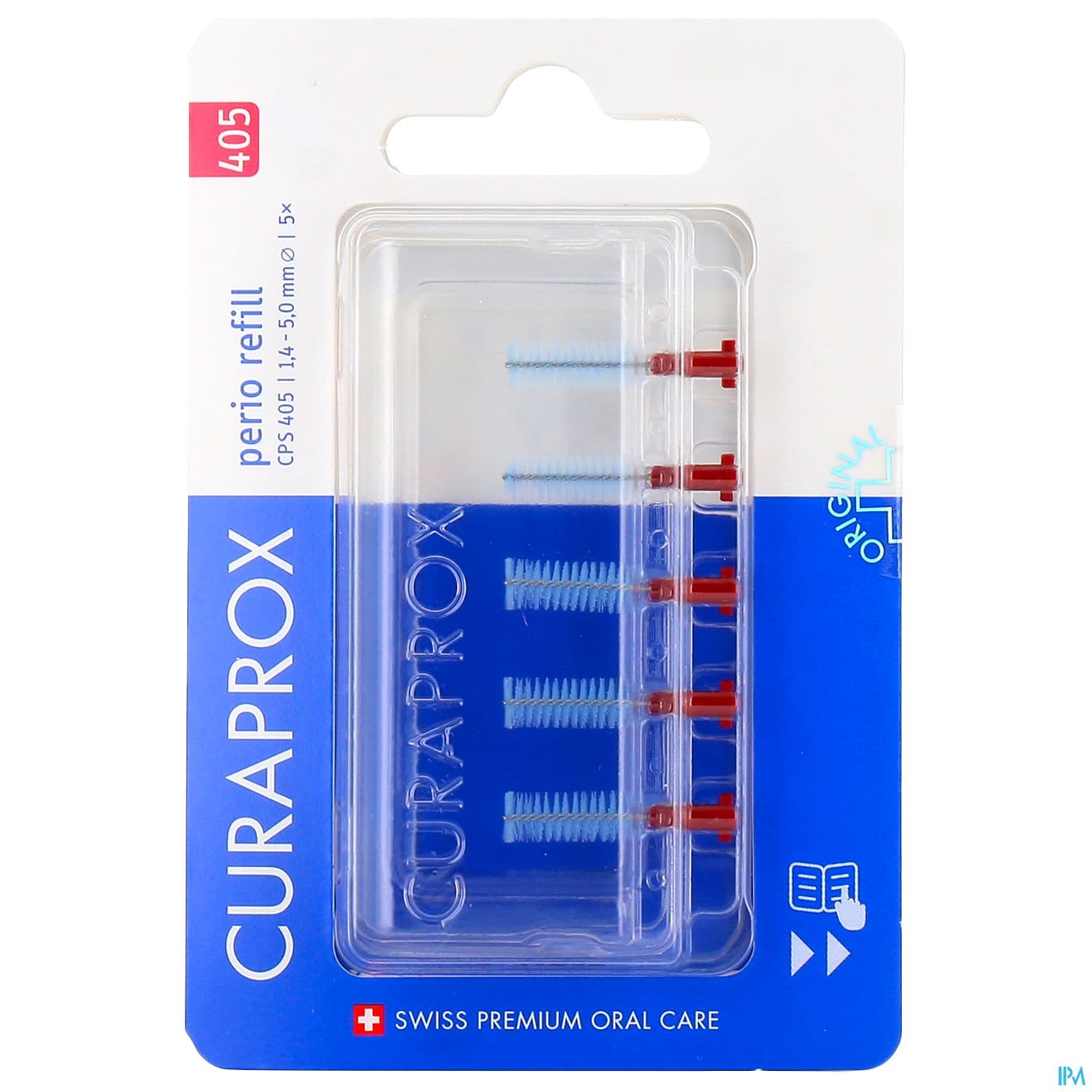 Curaprox Cps 405 Perio+ Recharge Brossette Interdentaire Rouge 5