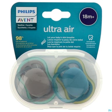 Avent Sucette Ultra Air Mixte Neutre +18mois