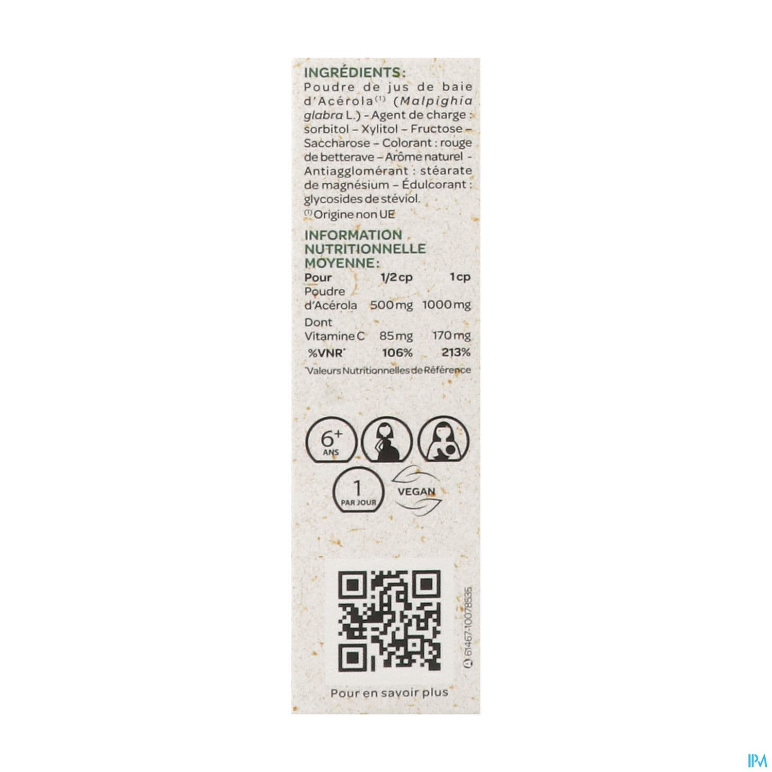 Arkopharma Azinc Vegetal Acerola 1000 Comprime 30