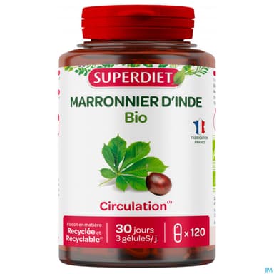 Superdiet Marronnier D Inde Bio Gelule 120