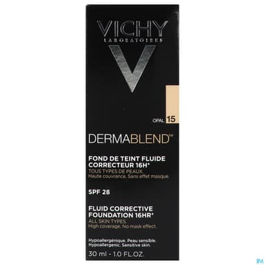 Vichy Dermablend Fluide Fond De Teint Correcteur 15 Opal 30ml
