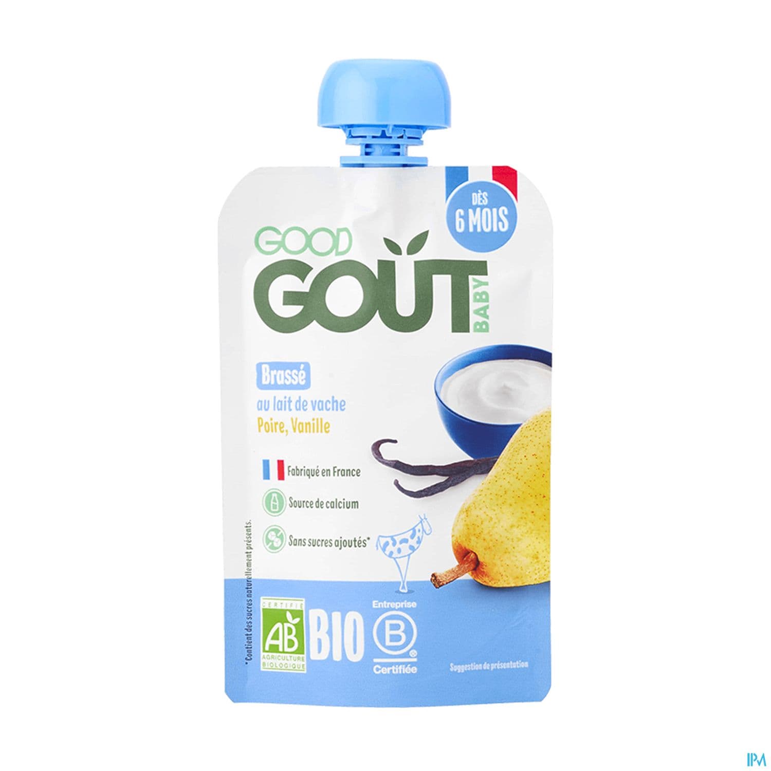 GOODGOUT BRASSE POIRE VANILLE 90G
