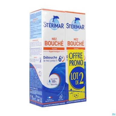 STERIMAR CU NEZ BOUCHE 100ML LOT2