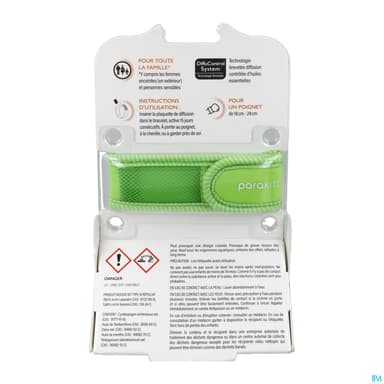 Parakito Bracelet Antimoustique Rechargeable Adulte Never Give Up