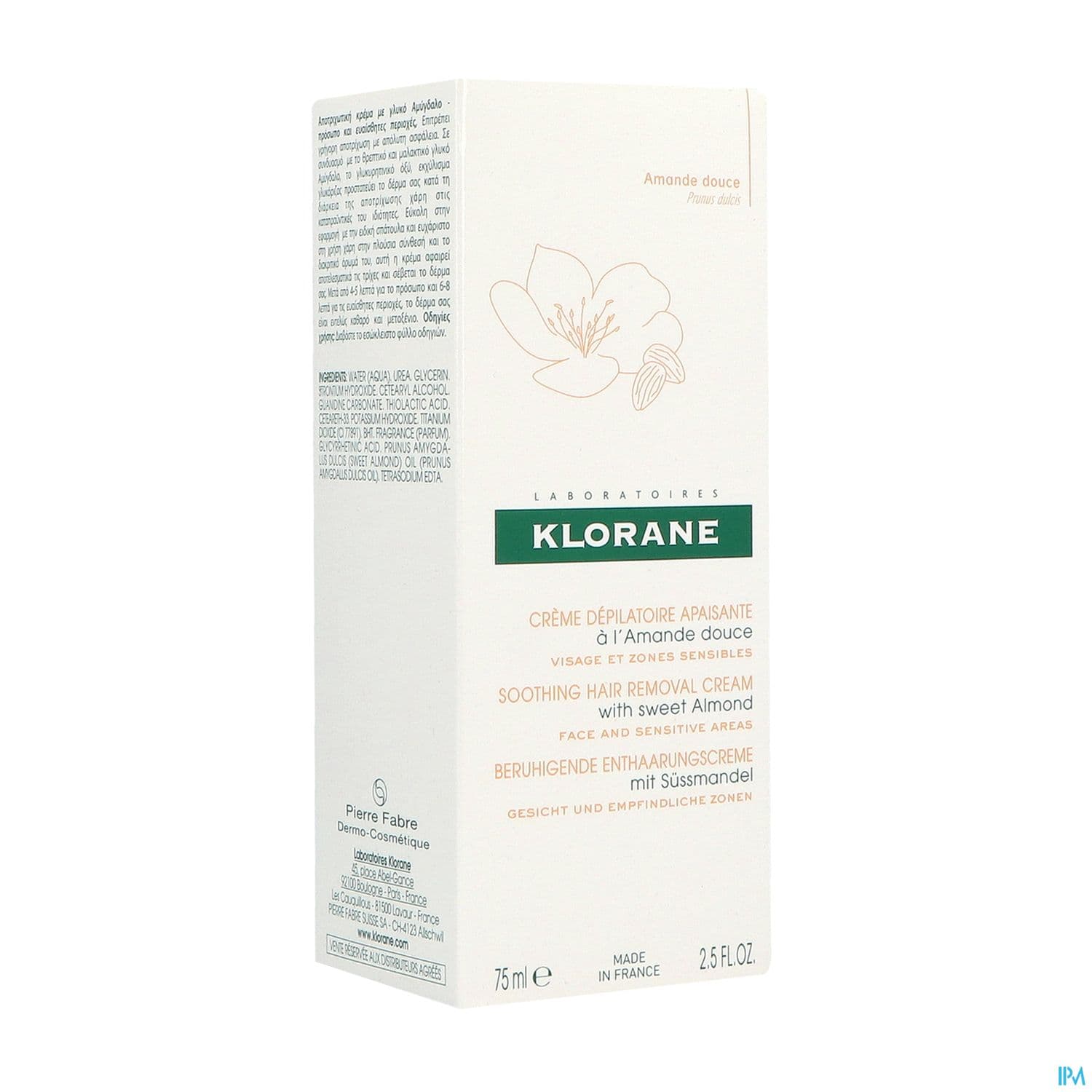 KLORANE CR DEPIL ZONE SENSIBL 75ML