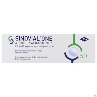 SINOVIAL ONE 2% SERINGUE 2,5ML