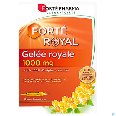 Forte Pharma Forte Royal Gelee Royale 1000mg Ampoule 10ml 20