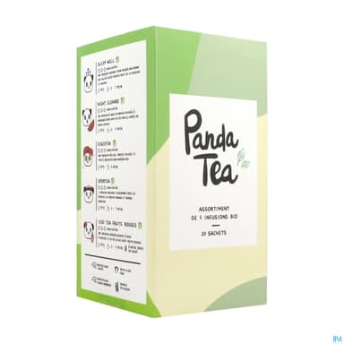 Panda Tea Coffret Panache Bio Infusette 20
