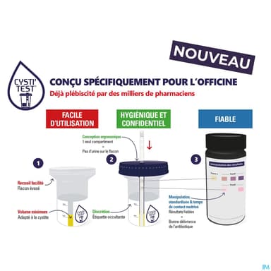 CYSTI'TEST AAZ TEST URINAIRE X25
