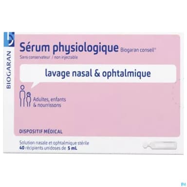 SERUM PHYSIO 0,9% BGR DOSE 5ML40