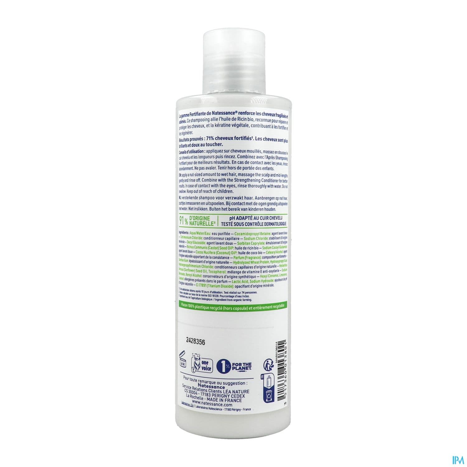 NATESSANCE SH REP RICIN/KERAT250ML