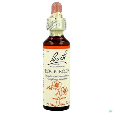 Fleurs De Bach Original 26 Rock Rose Compte Gouttes 20ml
