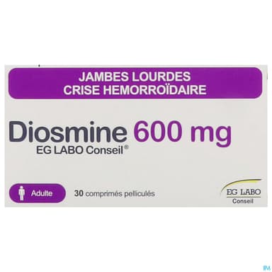 Diosmine Eg Labo Conseil 600mg Comprime 30