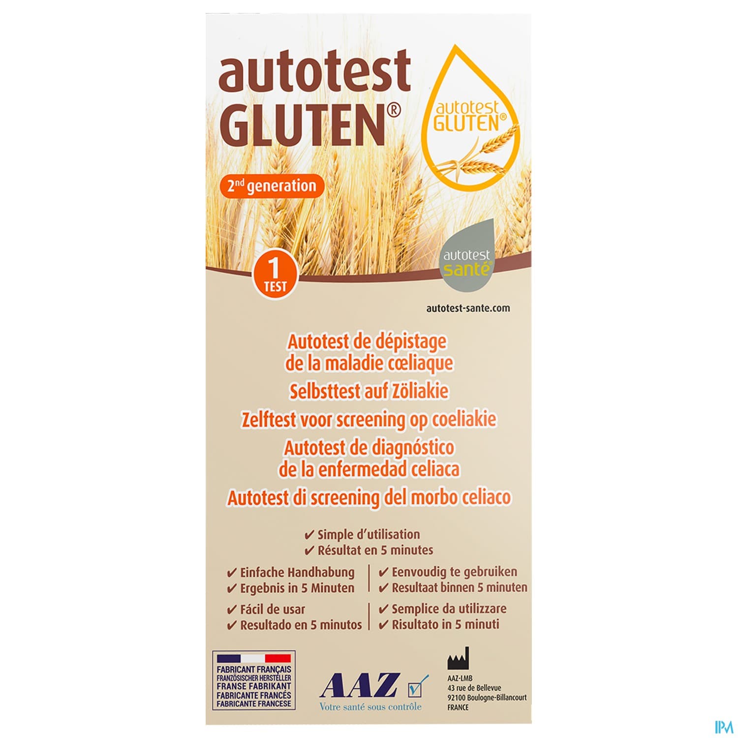 AAZ AUTOTEST GLUTEN 1