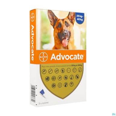 Advocate Chien Tres Grand Spot On Solution 4ml X 3