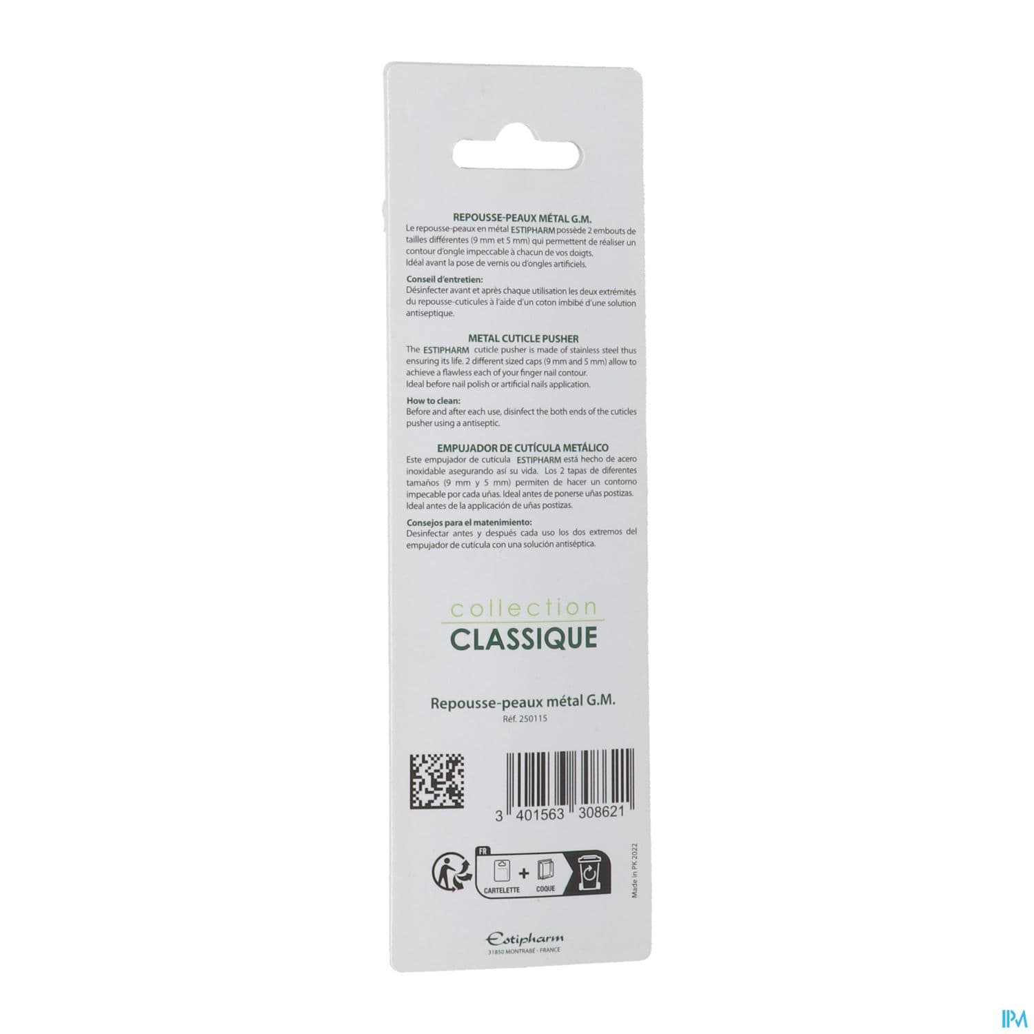 ESTIPHARM REPOUSSE PEAU METAL GM