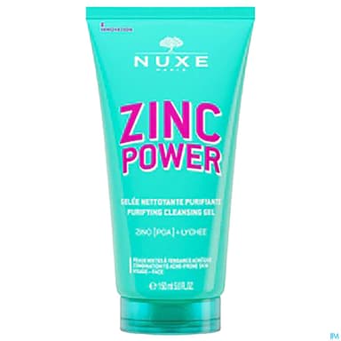 NUXE ZINC POWER GEL NETTOYANT150ML