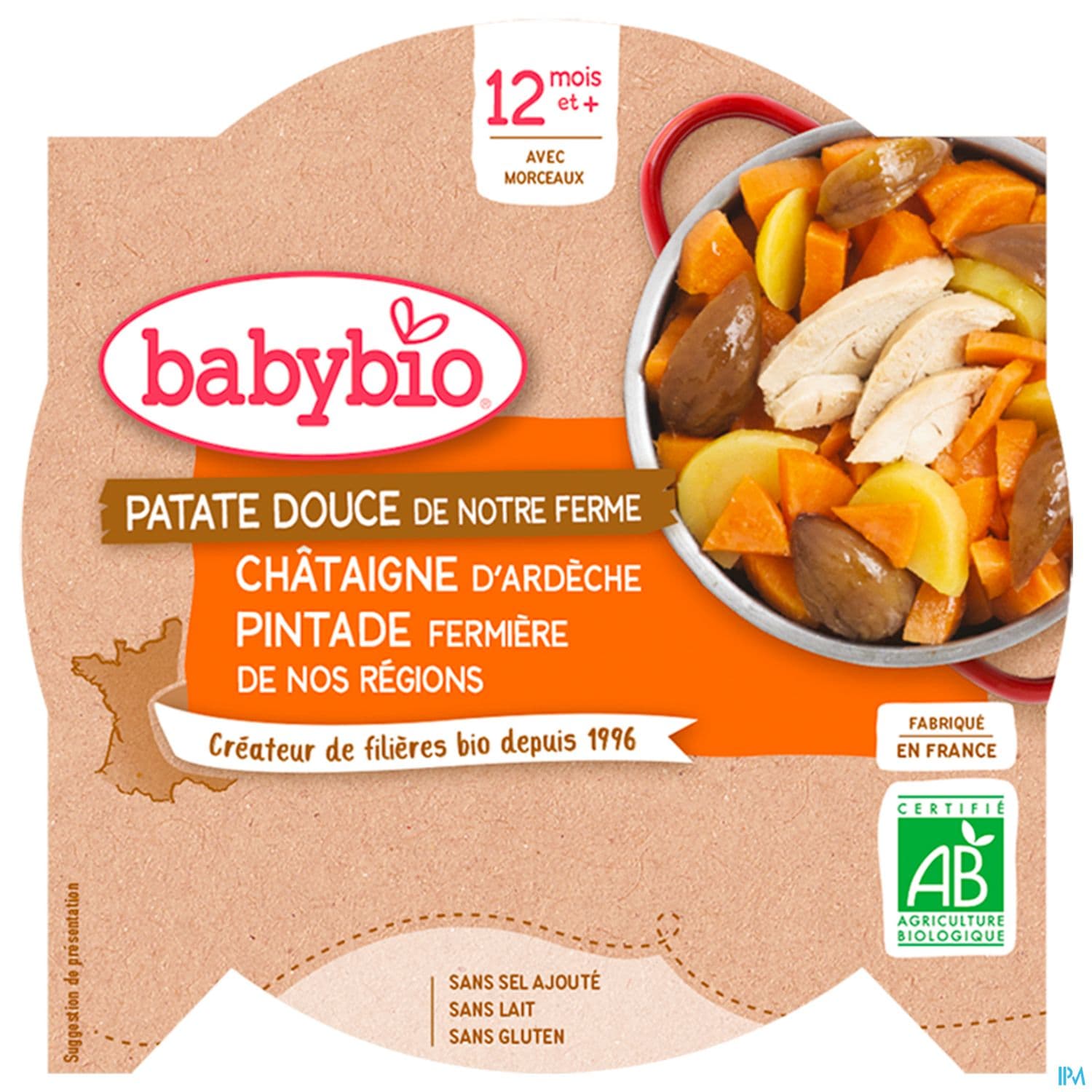 BABYBIO ASS P DOUCE PINT/CHAT 230G