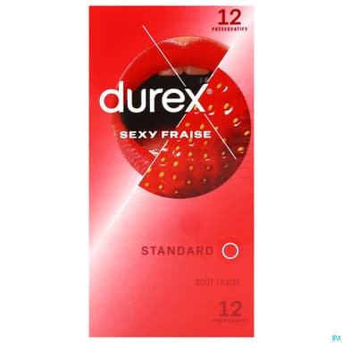 Durex Sexy Preservatif Fraise 12