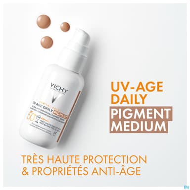 Vichy Capital Soleil Uv Age Daily Pigment Teinte Medium Spf50+ 40ml