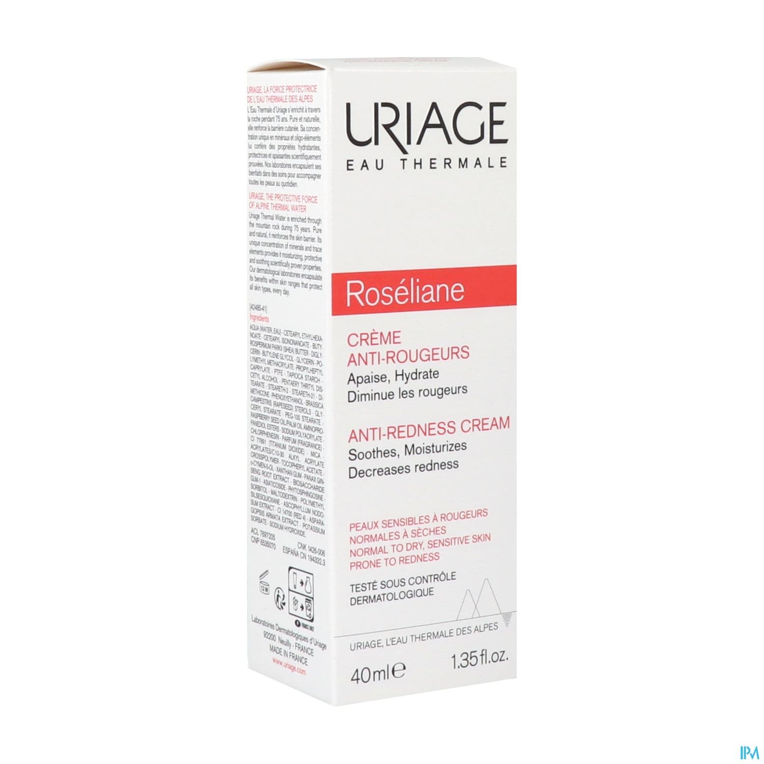 URIAGE ROSELIANE CR A/ROUGEUR 40ML