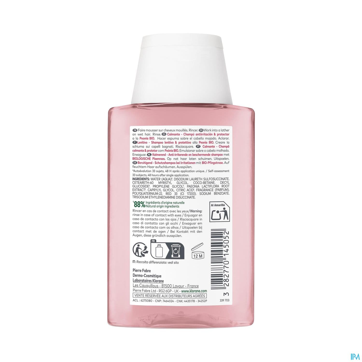 KLORANE SH PIVOINE 100ML
