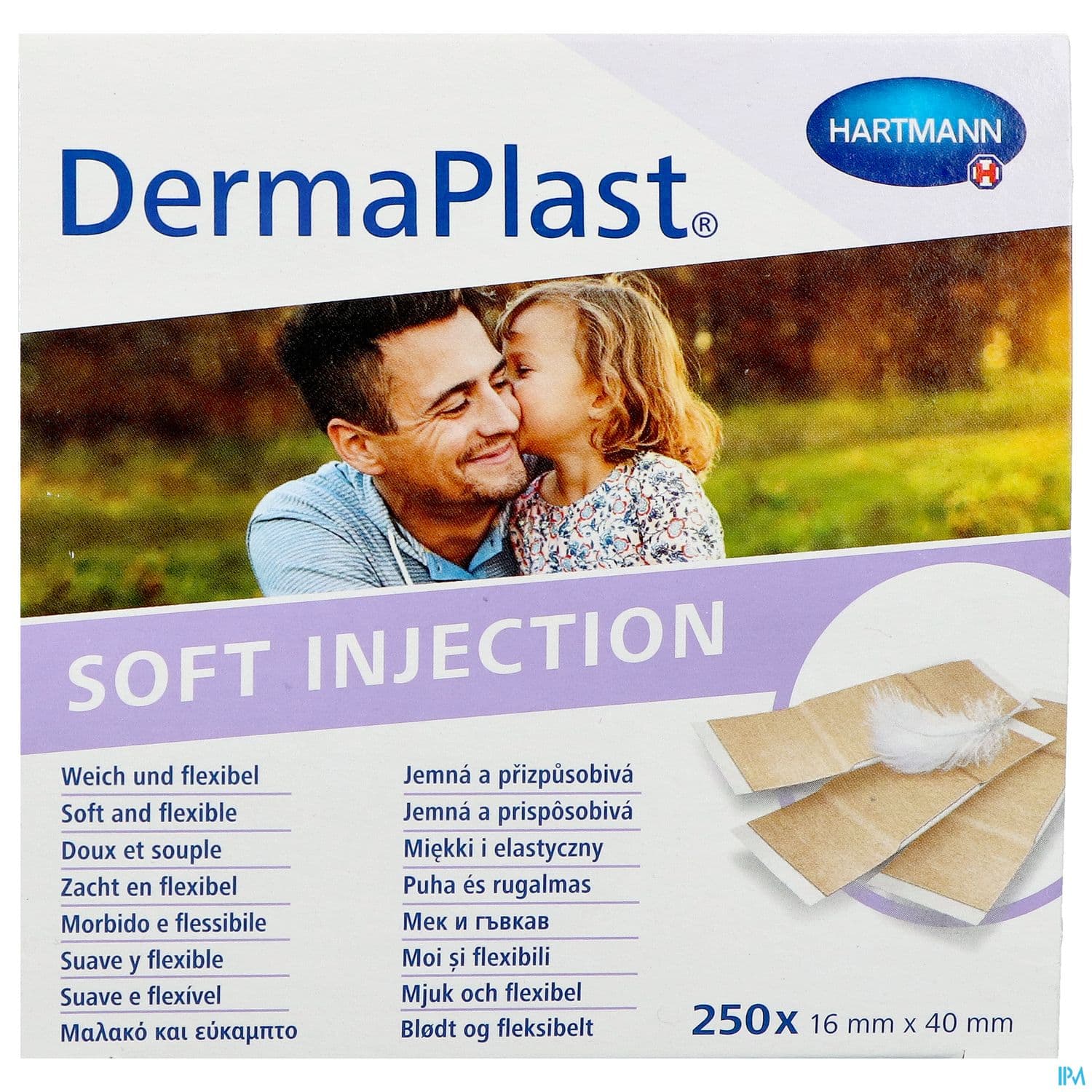 Hartmann Dermaplast Pansement Soft Injection 4cm X 1cm6 250