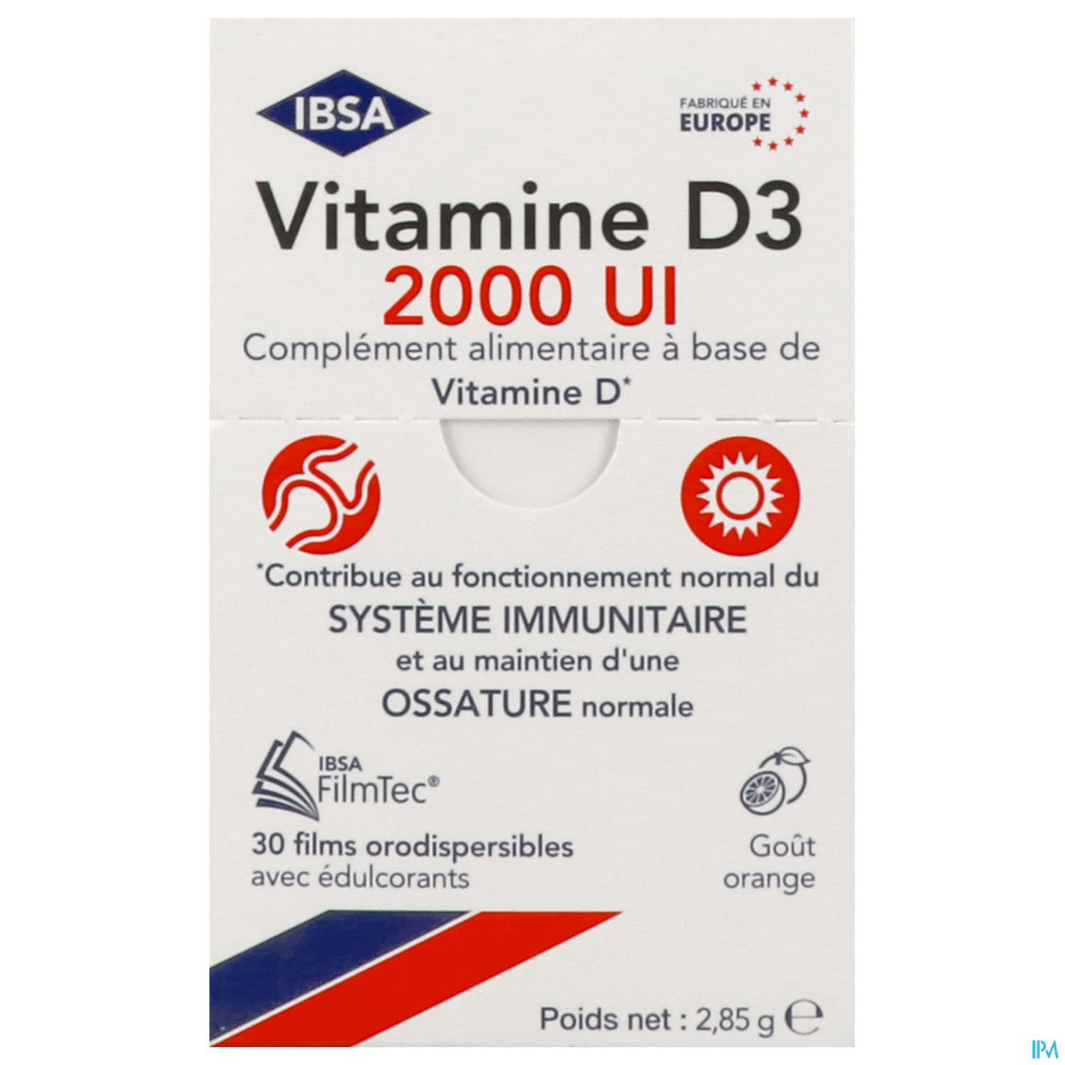 VITAMINE D3 2000UI FILMTEC OROD 30