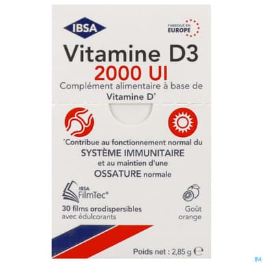 VITAMINE D3 2000UI FILMTEC OROD 30