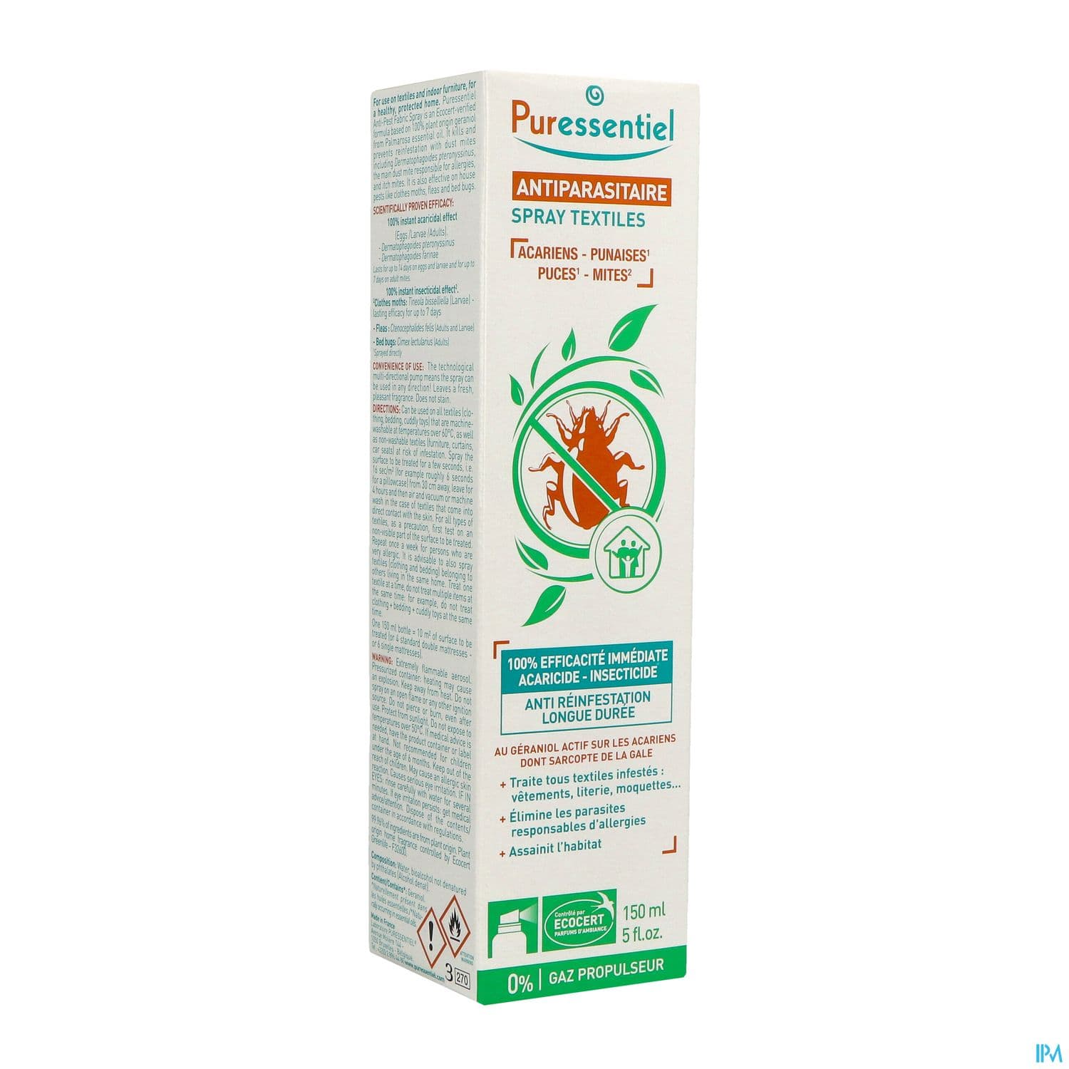 PURESSENTIEL ASSAINI A/PARAS 150ML