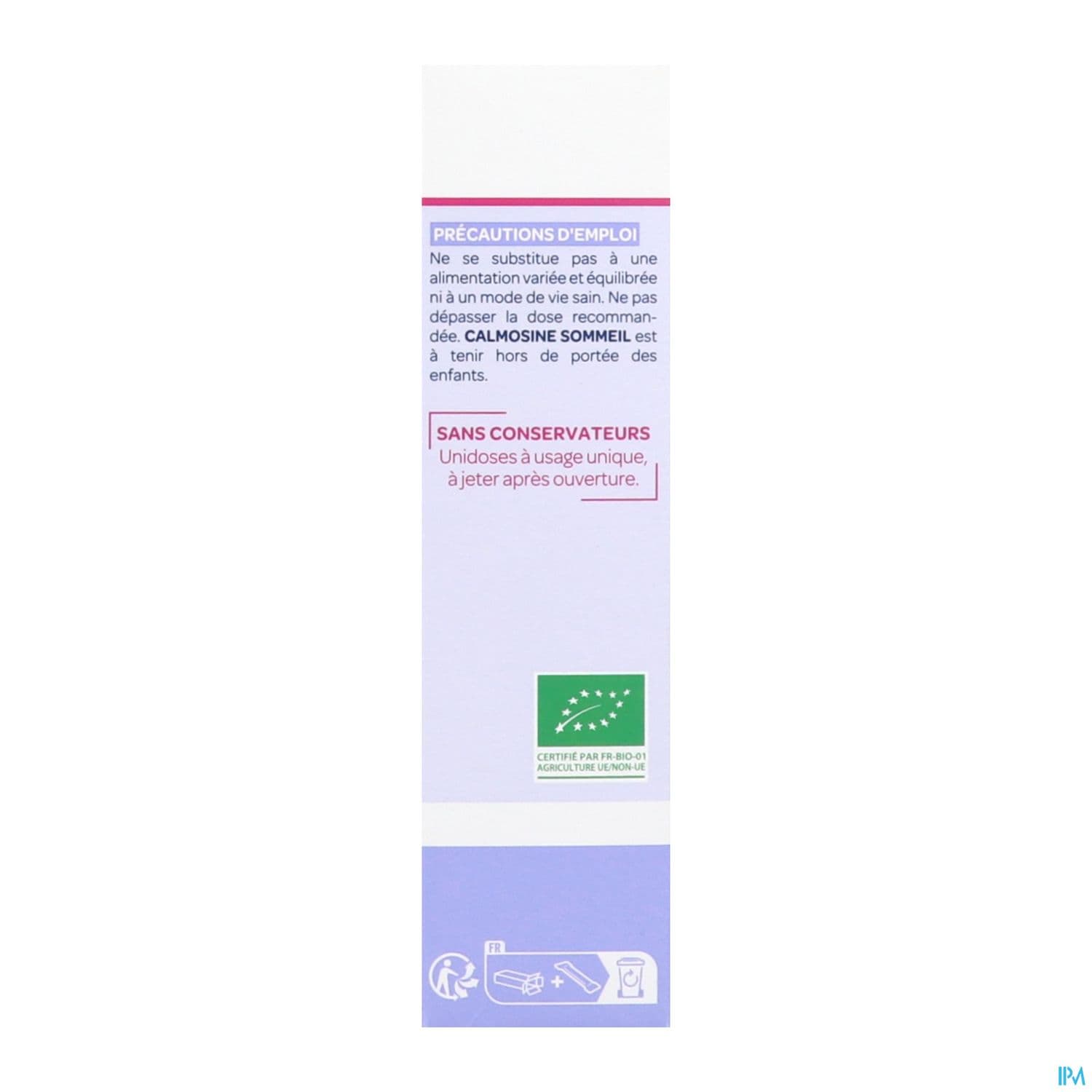 CALMOSINE SOMMEIL DOSETTES 14