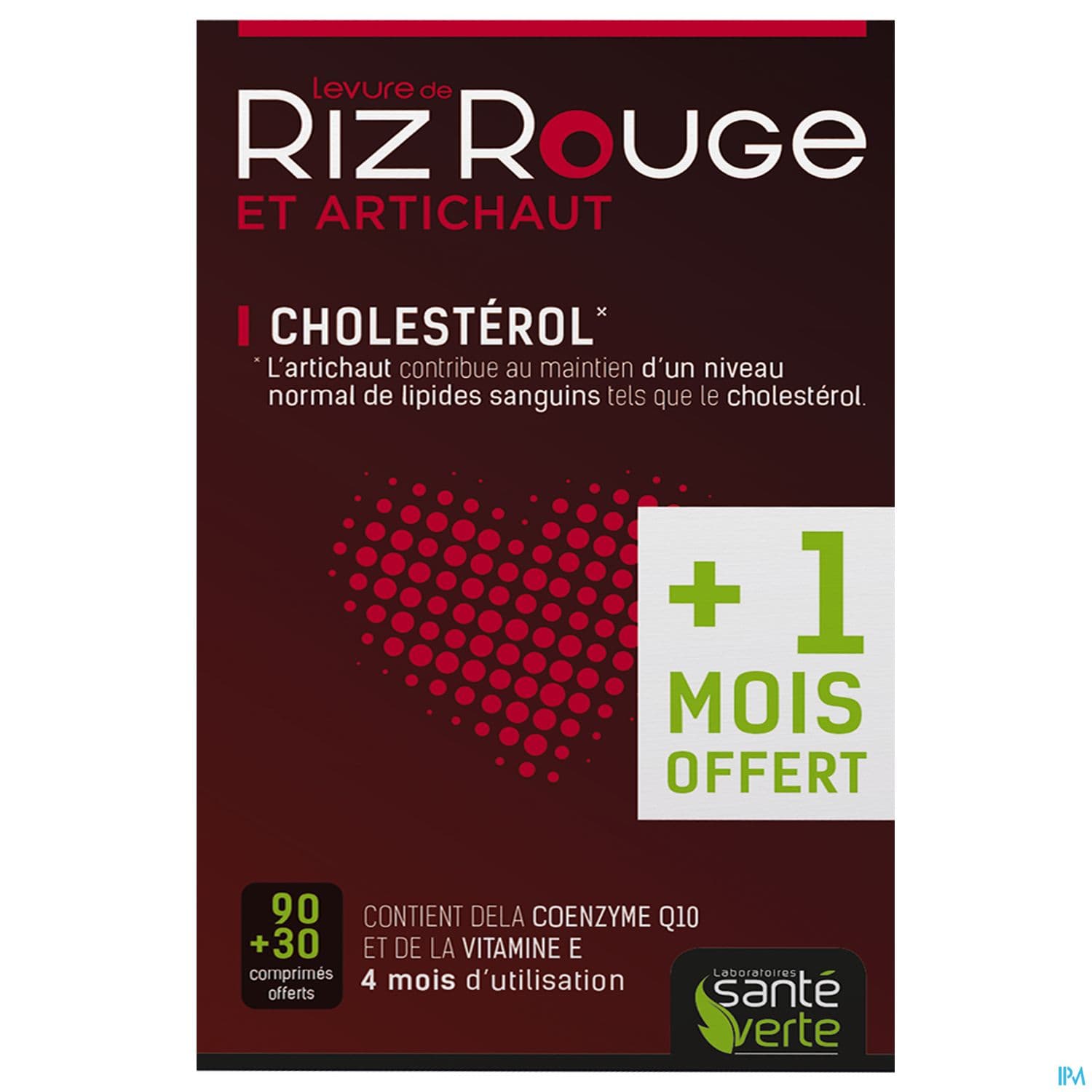 Sante Verte Levure De Riz Rouge Comprime 60 X2 -50% Sur Le Deuxieme