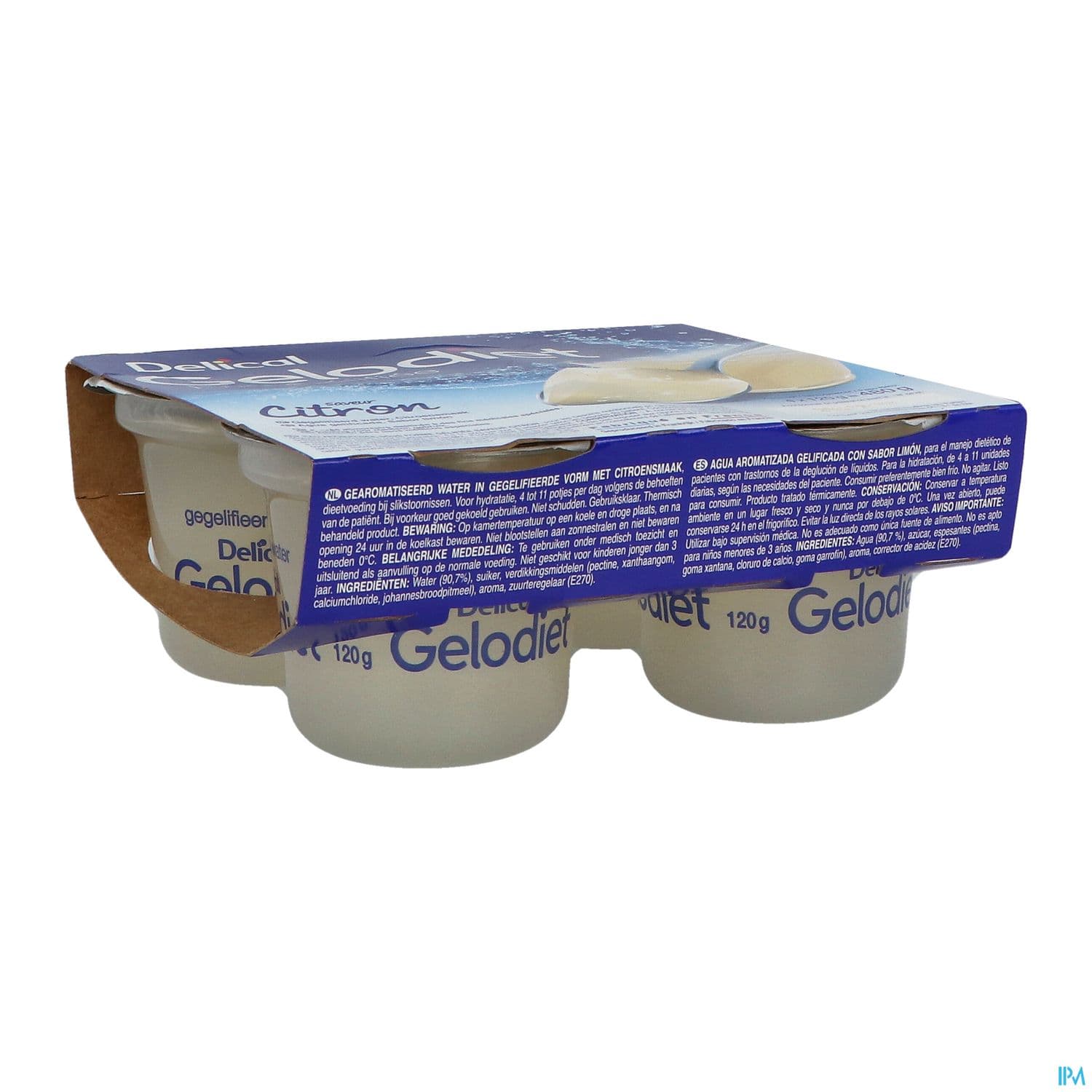 Gelodiet Eau Gelifiee Citron 120g X4
