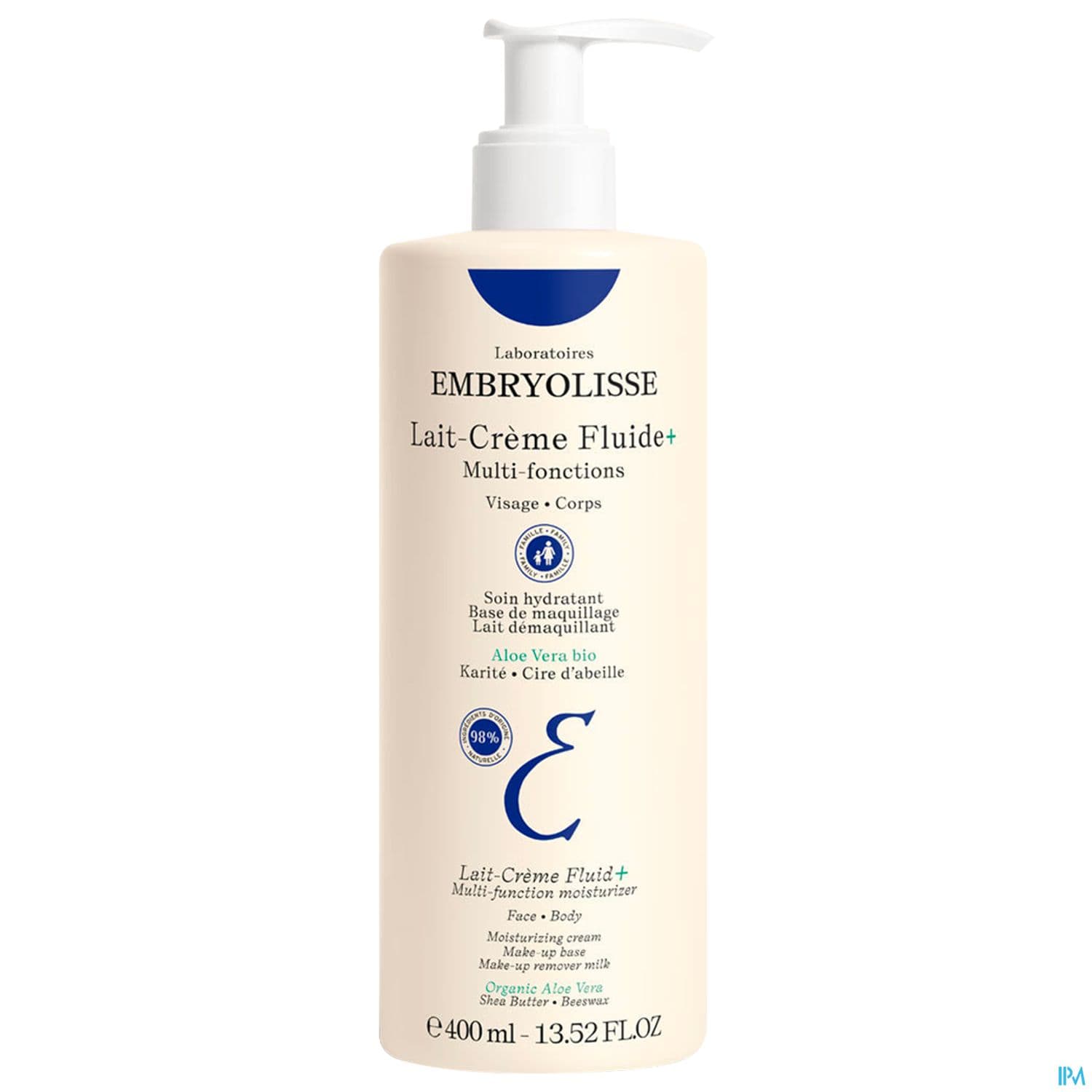 EMBRYOLISSE LAIT/CR FLUIDE+ 400ML