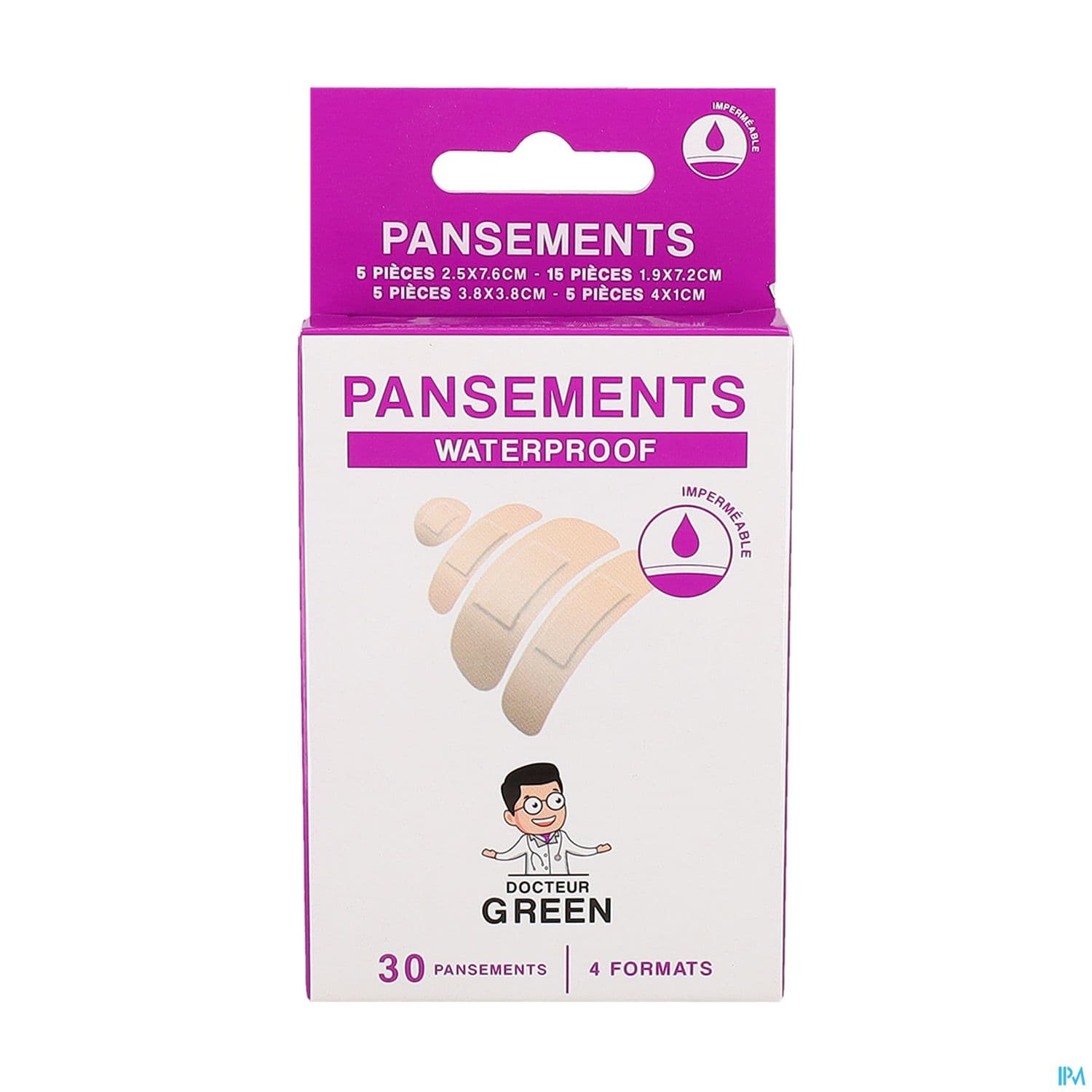 Dr Green Pansement Waterproof 4 Tailles X30